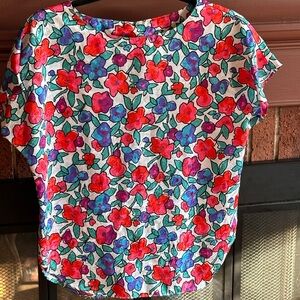 Multicolor Gorgeous Notations Blouse, Size 6